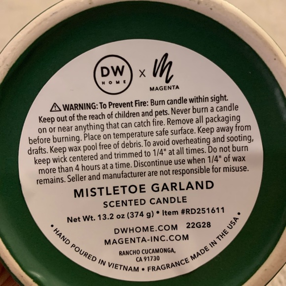 Rae Dunn Believe Green Candle Canister 13.2 oz Christmas Tree Scent - Picture 2 of 5